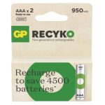 GP ReCyko NiMH Akkumulátor HR03 (AAA) 950mAh ( 2db /csomag)